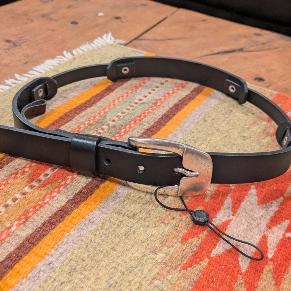 The Kooples Black Leather Belt - Made In Italy